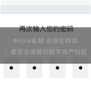 Bitpie私钥 选择比特派：最安全便捷的数字资产钱包