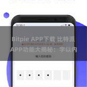 Bitpie APP下载 比特派APP功能大揭秘：字以内