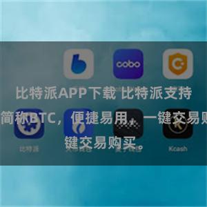 比特派APP下载 比特派支持中文简称BTC，便捷易用，一键交易购买。