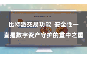 比特派交易功能  安全性一直是数字资产守护的重中之重